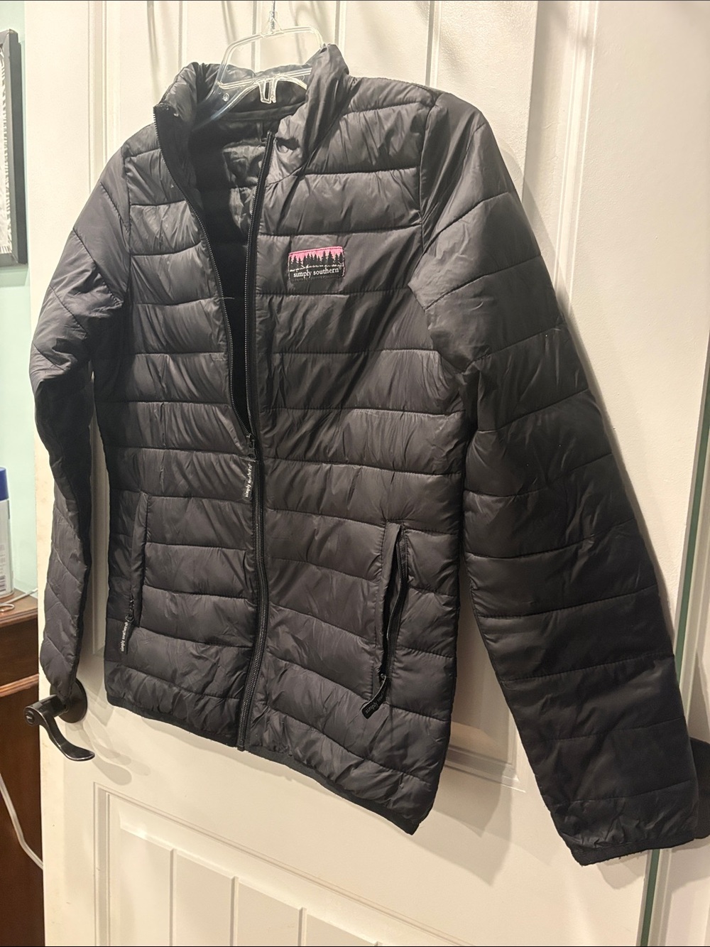 Simply Southern Quilted puffer Jacket full zip woman’s small - Picture 2 of 5